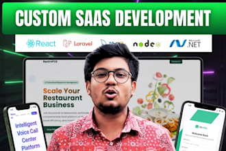 build custom saas web application, saas mobile app