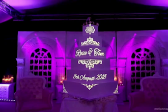 create wedding projection mapping, stage visuals venue and backdrop animation