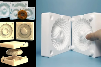 design custom 3d silicone mold for soap, resin, chocolate, and injection molding
