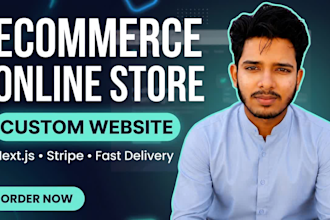 design and develop a custom ecommerce online store website