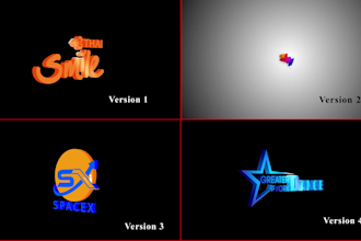 create 3d rotating logo animation 360 spin loop and gif