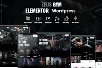 develop a sports, gym or workout website