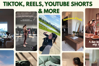 edit short form reels, tiktok video or youtube shorts