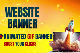 design shopify store banner, website header, hero image, web banner, gif banner