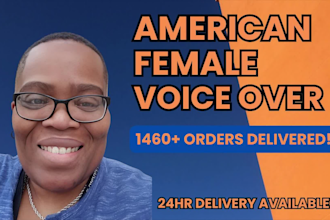 record a female voiceover english video narration