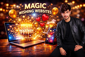 create a beautiful birthday or anniversary wish website