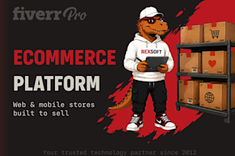 build a custom ecommerce platform as a web or mobile app
