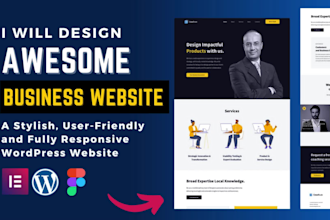 make an awesome wordpress website design with elementor