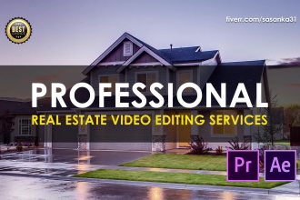 do professional real estate video editing in 24 hours