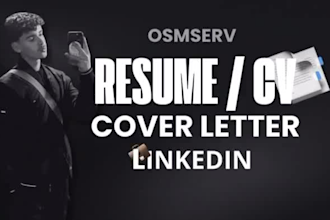 create a professional cv or resume that stands out