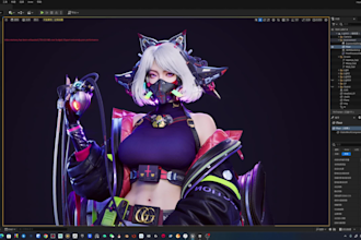 high poly ue5 3d character, stylized game character,realistic texture,ue animate