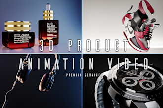 do professional advertisement 3d product animation video