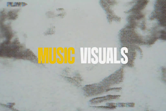 abstract grunge glitch music video stage visual logo backdrop dj brand vhs tripy