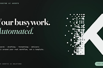 build a custom ai agent to automate your content or business workflow
