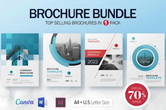design flyer, pdf lead magnet, brochure, poster card, ebook and workbook design