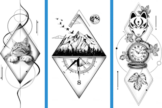 draw a custom tattoo design