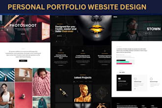 design portfolio personal photography business wordpress website resume wedding