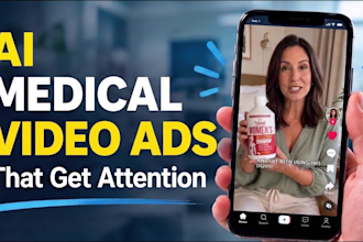 create medical ai videos, supplement product ads or promo