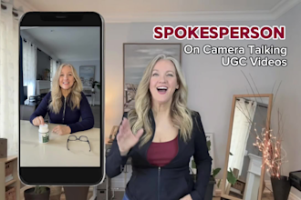 create spokesperson or product demo ugc videos