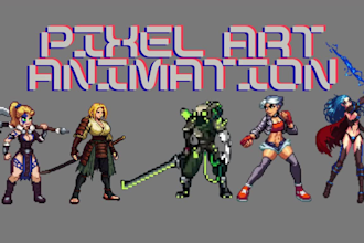 do pixel art animation 2d pixel art sprite sheet character nsfw pixel animation
