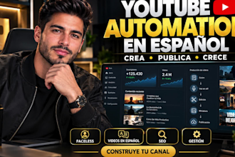 crea configura y gestiona tu canal de youtube tipo cash cow en español