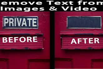 remove object and text from your video