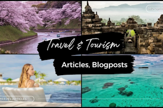 write informative travel and tourism content, blog post