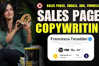 write high converting landing page and sales page copy