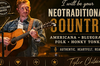 be your country singer, bluegrass, singer and songwriter
