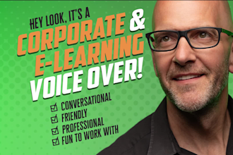 be your corporate or elearning voice over