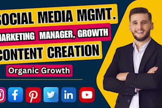 be your pro social media content creator and social media marketing manager