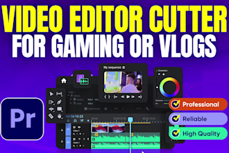 be your professional video editor cutter for gaming or vlogs