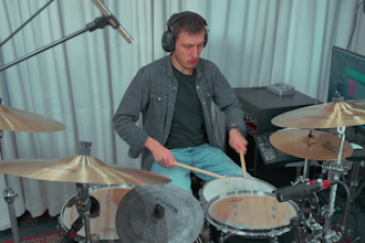 record professional multitrack studio drums