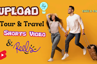 upload tour and travel video on your youtube, instagram