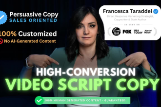 do effective video script writing for ads and sales video