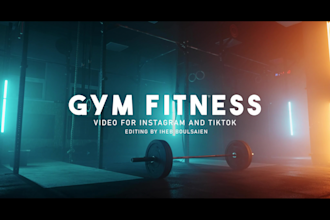 do video editing for gym, workout, lifestyle coaching