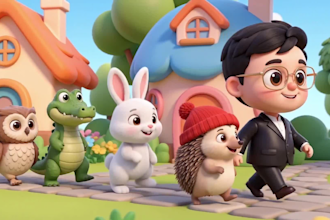 create ai 3d cartoon animation videos for your youtube kids channel