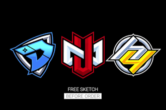 design a clean and professional initial logo