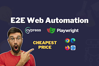 automate e2e tests for your web app with cypress, playwright