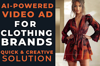 create ai fashion marketing video ads with a model wearing your brands clothing