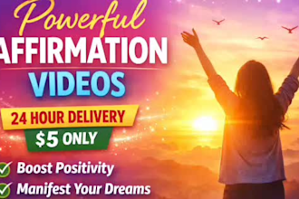 create spiritual youtube videos for relaxing and affirmation