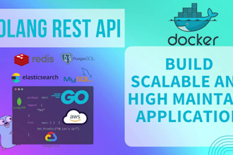 build you application in golang rest API or grpc