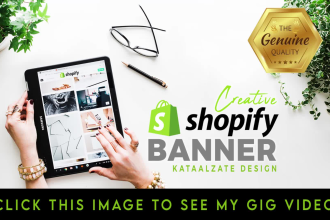 design a professional banner for your shopify store, website or funnel
