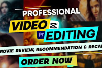 edit movie recap, review, summary and recommendations videos