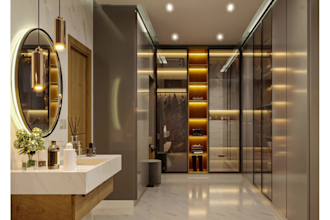 design bathroom renovation with smart space planning realistic 3d visualization