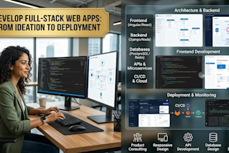 develop your business web app from frontend to backend