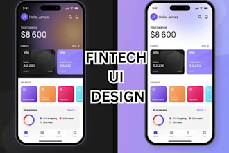 build fintech app, fintech UI, app prototype, fintech dashboard design in figma