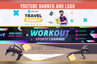 youtube channel branding with logo, banner, and thumbnail