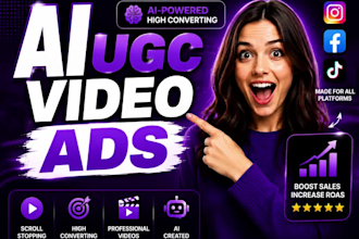 create ai ugc ads, ai ugc video ads, and ai product ads