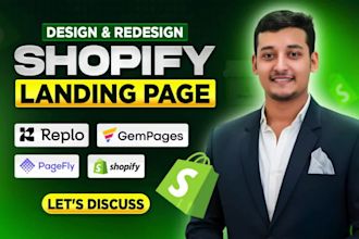 clone shopify landing page design, figma pages in gempages, replo, pagefly